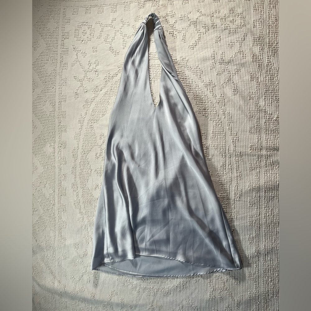 Show Me Your MuMu Shimmering Silver mini Dress